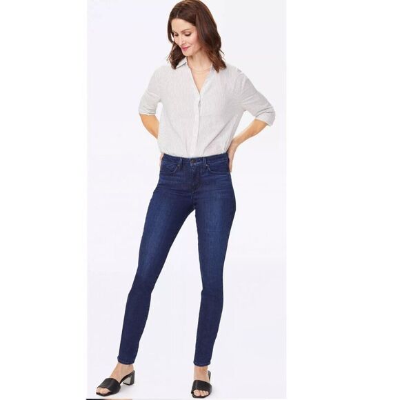 NYDJ ALINA Leggings Size 14 Stretch Denim - Picture 1 of 15